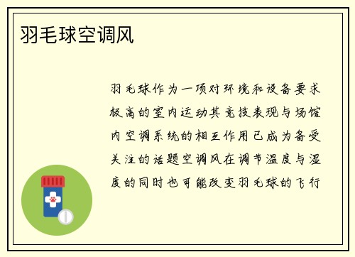 羽毛球空调风